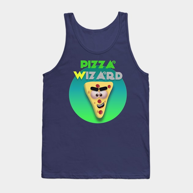 Pizza wizard Tank Top by Dre